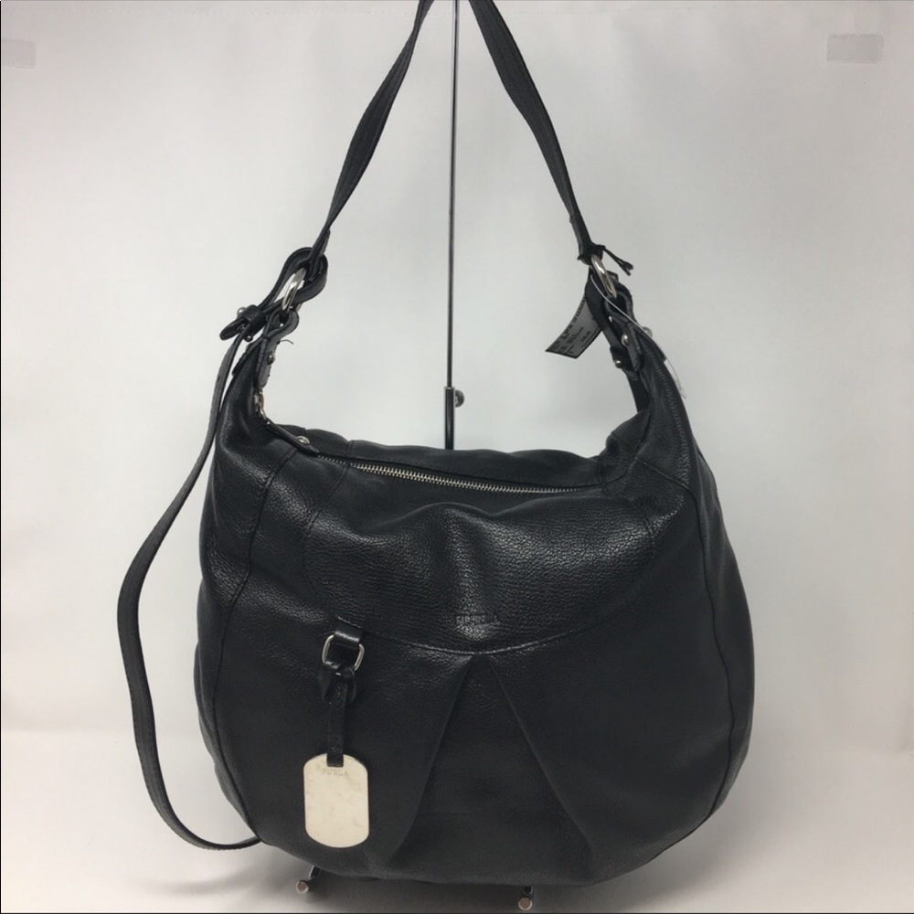 NWT Furla Black Leather Bag